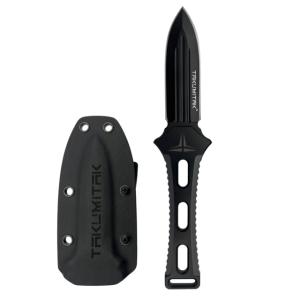Takumitak Hidden Anger Fixed Blade Knife, 3.5in, D2, Spear Point, G10 Handle, Black, TKF205BK