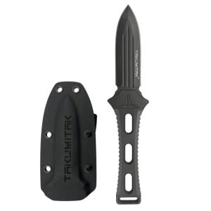 Takumitak Hidden Anger Fixed Blade Knife, 3.5in, D2, Spear Point, G10 Handle, Gray, TKF205GY