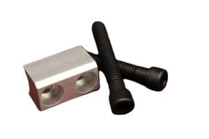 KIDD Innovative Design V-Block with Screws For Ruger 10/22, Silver, 22VB-S