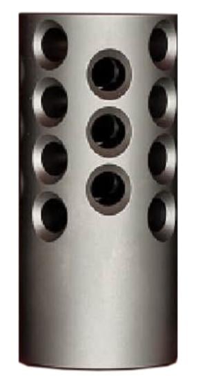 KIDD Innovative Design 10/22 Stainless Steel .920in Muzzle Brake, 28 Bead Blasted, Silver, 22MB-SS-28-BB