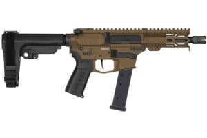 CMMG Banshee MKGS 9mm AR-15 Pistol with Midnight Bronze Cerakote Finish and 5-Inch Barrel