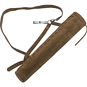 October Mountain Products Traditional Suede Hip/Back Quiver Brown - Bow Accessories at Academy Sports