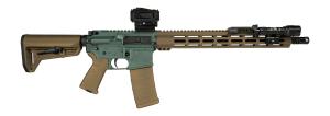 Shark Coast Tactical SCC05073GOB Goblin Bundle 556 NATO 301 16 Black Nitride Threaded Barrel Aluminum Receiver wPicatinny Rail MLOK Handguard Magpul Collapsible Polymer Stock Magpul MOE Grip