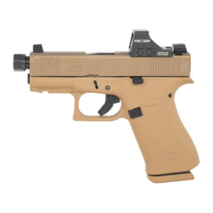 Glock G43X 9mm, 3.41" Threaded Barrel, Holosun 407K, 10 rnd - FDE [MPN:UX4350204FRNIDOS]