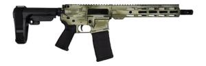 Shark Coast Tactical SCC07107ANODP Anime15 556 NATO 301 1050 Black Nitride Threaded Barrel Aluminum Receiver wPicatinny Rail MLOK Handguard Polymer SB Tactical SBA3 Brace Magpul MOE Grip