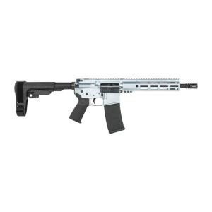 Shark Coast Tactical SCC07114AGC-P Arctic Gun Candy 5.56 NATO 30+1 10.50” Black Nitride Threaded Barrel, Aluminum Receiver w/Picatinny Rail, M-LOK Handguard, SB Tactical SBA3 Brace, Polymer Grip