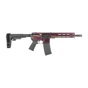 Shark Coast Tactical SCC07268RZRBK-P Razorback 5.56 NATO 30+1 10.50” Black Nitride Threaded Barrel, Aluminum Receiver w/Picatinny Rail, M-LOK Handguard, Polymer SB Tactical SBA3 Brace, Polymer Grip