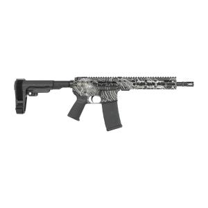 Shark Coast Tactical SCC07312TOPO-P Topography 5.56 NATO 30+1 10.50” Black Nitride Threaded Barrel, Aluminum Receiver w/Picatinny Rail, M-LOK Handguard, Black Polymer SB Tactical SBA3 Brace, Polymer
