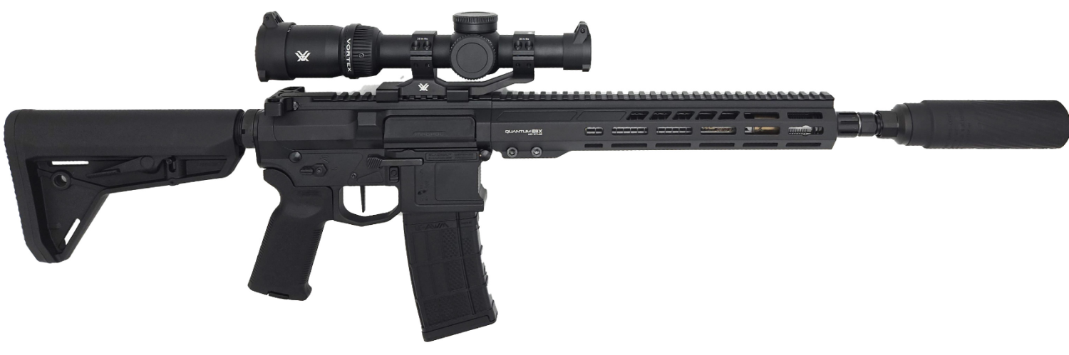 Blackout Defense Quantum DTL-X Helix .223 Wylde 13.9" P&W Barrel Rifle, Thunder Beast Spiro & Vortex Venom 1-6x24 LPVO