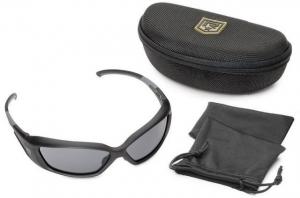 Revision Hellfly Ballistic Sunglasses, Matte Black Frame with Smoke Lens