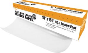 Weston Products Heavy Duty Coated Freezer Paper - 15 x 150in w/ Cutter Box, Clear, 83-4000-W