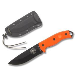 ESEE-5 Black 1095 Carbon Steel Blade Orange Micarta Handle