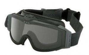 ESS Profile TurboFan Military/Tactical Goggles - Black Frame, Clear & Smoke Gray Lenses