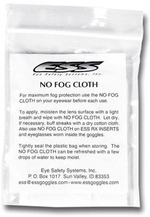 ESS Reusable ClearZone No-Fog Cloths, 25 Pack, 740-0209, NSN-4240-01-525-5107