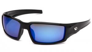 Venture Gear Pagosa Shooting Glasses, Ice Blue Mirror Anti-Fog Lens, Black Frame VGSB565T