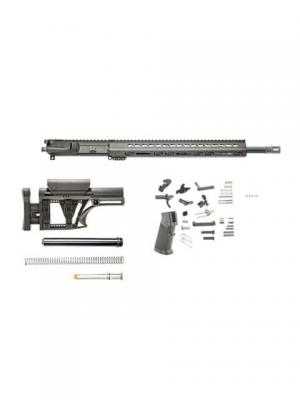 Luth-AR AR-15 Complete MARK 12 Barrel Kit w/ Fixed Stock, 18 inch, .223/5.56, 1-9 Twist, 1/2x28, KeyMod, Black, RKM12-18-1