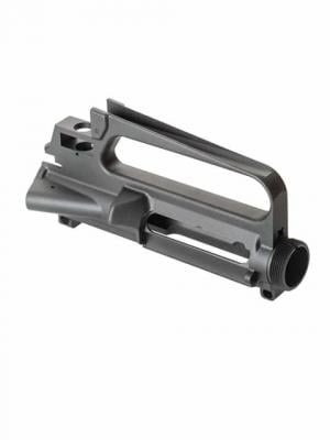 Luth-AR Stripped A2 Upper Receiver w/ Rear Sight Cut, AR-15, 5.56x45mm NATO/ .223, 7.75in Length, 7075-T6 Aluminum, Anodized, Black, UR-A2-S