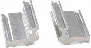 Luth-AR Barrel Vise Jaws AR-15/M16, Silver Brushed, VJ-01
