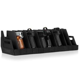 Savior Equipment Pistol Rack, 12-Slot, Black, RK-HAND-XTWELVE-BK