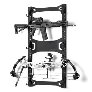 Savior Equipment Horizontal Wall Rack, Black, RK-ARC5FG-WM-BK