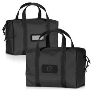Savior Equipment Mini Hauler Duffle Bag, 2 Pack, Black, 12.25x8.5x6in, SP-DUFMINI-2P-BK
