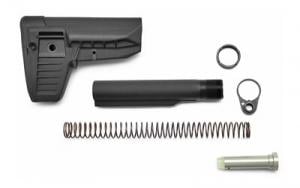 Bravo Company, BCMGUNFIGHTER Mod 1 Stock Kit, SOPMOD (Widebody), Receiver Extension, Quick Detach End Plate, Lock Nut, Action Spring, Carbine Buffer, Black Finish