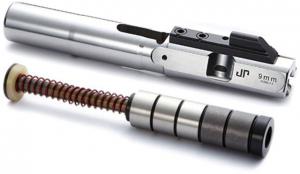 JP Enterprises EnhancedBolt Bolt Carrier Group, 9mm, Polished SS Finish, Standard Stroke Enhanced SCS System JPSCS2-9-5H2 - 2 Tungsten/ 3 Steel Masses, Silver, JPBC-9SL-SP5H2