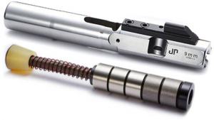 JP Enterprises EnhancedBolt Bolt Carrier Group, 9mm, Polished SS Finish, Short Stroke Heavy SCS System JPSCS2-9SS-5H2 - 2 Tungsten/ 3 Steel Masses, Silver, JPBC-9SL-SP5H2SS
