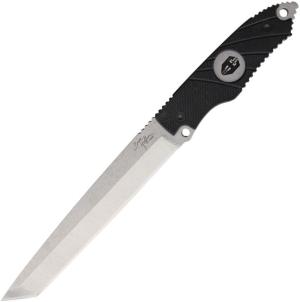 Hoffner Knives Beast Satin Blade Fixed Blade Knife, 7in, 440C Steel, Tanto, Black, G10 Handle, BE-T7SBS-FB