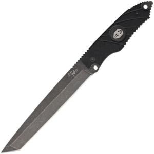 Hoffner Knives Beast Black Blade Fixed Blade Knife, 7in, 440C Steel, Tanto, Black, G10 Handle, BE-T7SBK-FB