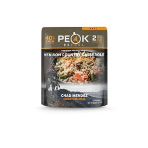 Peak Refuel Chad Mendes Signature Venison Country Casserole Freeze Dried Food 6.2 oz