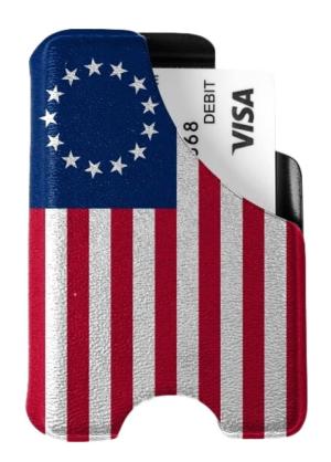 Mission First Tactical Boltraron Wallet, Betsy Ross Flag, D-W-8-BTR