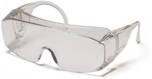 Pyramex Solo Safety Glasses - Clear Over Prescription Lens, Clear Jumbo Frame S510SJ