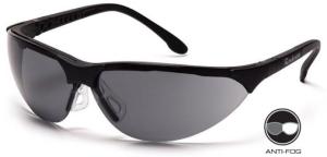 Pyramex Rendezvous Safety Glasses - Gray Anti-Fog Lens, Black Frame SB2820ST
