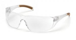 Carhartt Safety Glasses, Clear Lens w/ Clear Temples CH110S