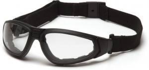 Pyramex XSG Safety Glasses - Clear Anti-Fog Lens, Black Frame GB4010ST