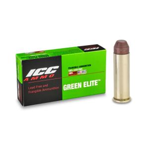 ICC Ammo Green Elite .38 SPL 100 Grain Frangible Flat Point Brass Pistol Ammunition, 50 Rounds, 038-100PNT-B
