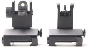 Tiger Rock Fiber Optics Flip Up Front & Rear Sights with Red and Green Dots, RS008RC#