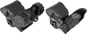 Tiger Rock Tactical Polymer Flip up Front and Rear Sight, Black, RSPOL