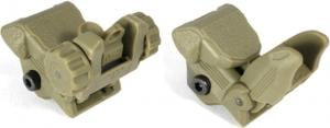 Tiger Rock Tactical Polymer Flip up Front and Rear Sight DARK EARTH, Dark Earth, RSPOL-DE