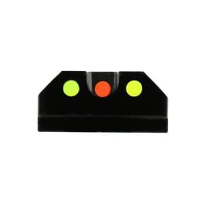 Tiger Rock Glock Fiber Optic Front and Rear Handgun For Glock Pistols Sights, Black, Small, GST01