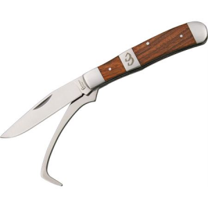 Cattlemans Cutlery 0067RW2 Stockyard Farriers Companion Folding Knife with Rosewood Handle