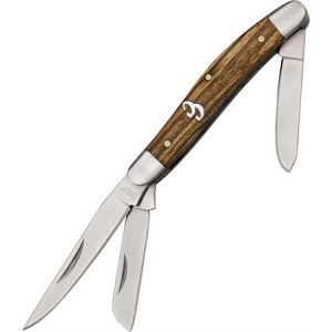 Cattlemans Cutlery 0001ZW Sagebrush Stockman Folding Pocket Knife with Zebra wood handle