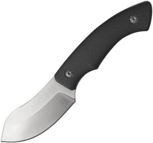 ABKT Tac Grunt Fixed Blade Knife, 3 satin finish 8Cr13MoV stainless blade, Black G10 handle, AB1001