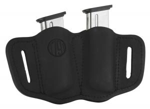 1791 Gunleather MAG-2.1-SBL-A DOUBLE MAGAZINE SINGLE STACK BLK
