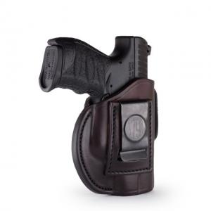 1791 Gunleather 4 Way Concealment & Belt Leather Holster, Glock 26/25, Sig P225, Walther PPS, Left Hand, Stealth Black, Size 3, 4WH-3-SBL-L