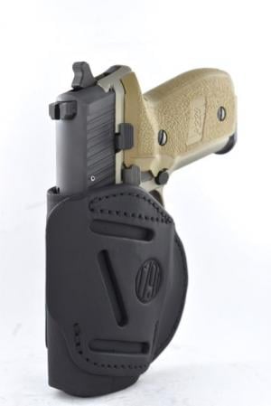 1791 Gunleather 4 Way Concealment & Belt Leather Holster, Glock 26/27, Taurus G2/G2c, Left Hand, Stealth Black, Size 4, 4WH-4-SBL-L