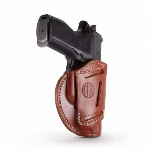 1791 Gunleather 3 Way Multi-Fit OWB Concealment Holster, CZ 75, H&K 40c, Ruger P95, Ambidextrous, Classic Brown, Size 5, 3WH-5-CBR-A