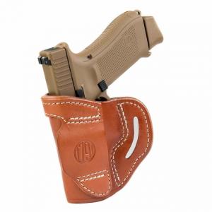 1791 Gunleather BL1P Belt Slide Holster, Colt Defender, Glock 25/27, Taurus G2c, Right Hand, Classic Brown, Size 3, BL1P-3-CBR-R