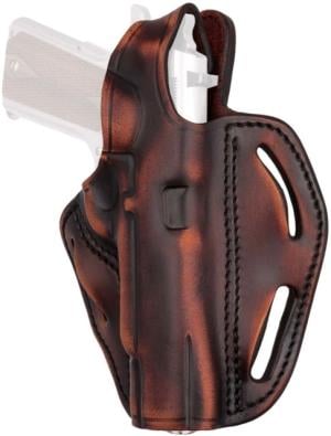 1791 Gunleather BHX Thumb Break C&L Belt Holster, Browning HP, Remington 1911 R1, Rock Island Armory 1911 4in/5in, Kimber 1911 5in, Sig 1911 4in/5in, Springfield Armory 1911 4in/5in, Right Hand, Vintage, Size 1, BHX-1-CL-VTG-R